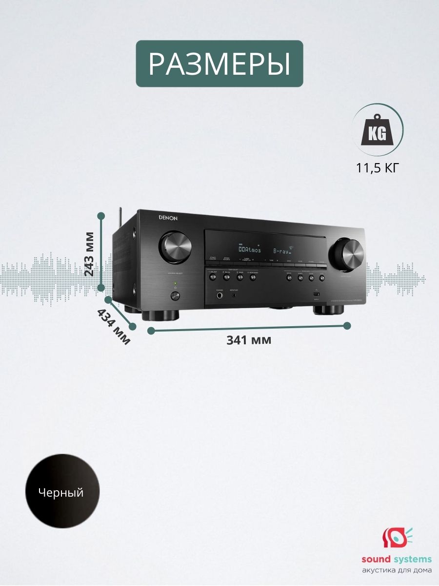 Denon AVR-S960H – купить AV-ресивер по цене 109 000 ₽