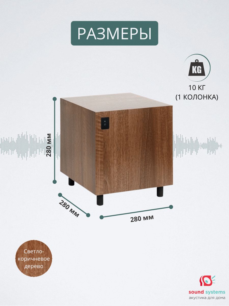 Acoustic Energy 1-Series 108, walnut – купить сабвуфер по цене 62 211,35 ₽