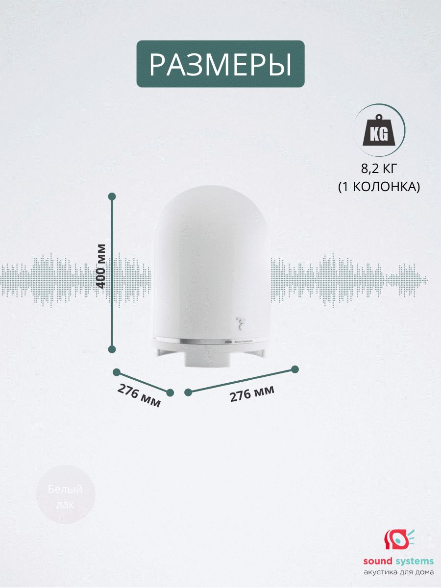 Focal Dome Sub, white – купить сабвуфер по цене 54 990 ₽