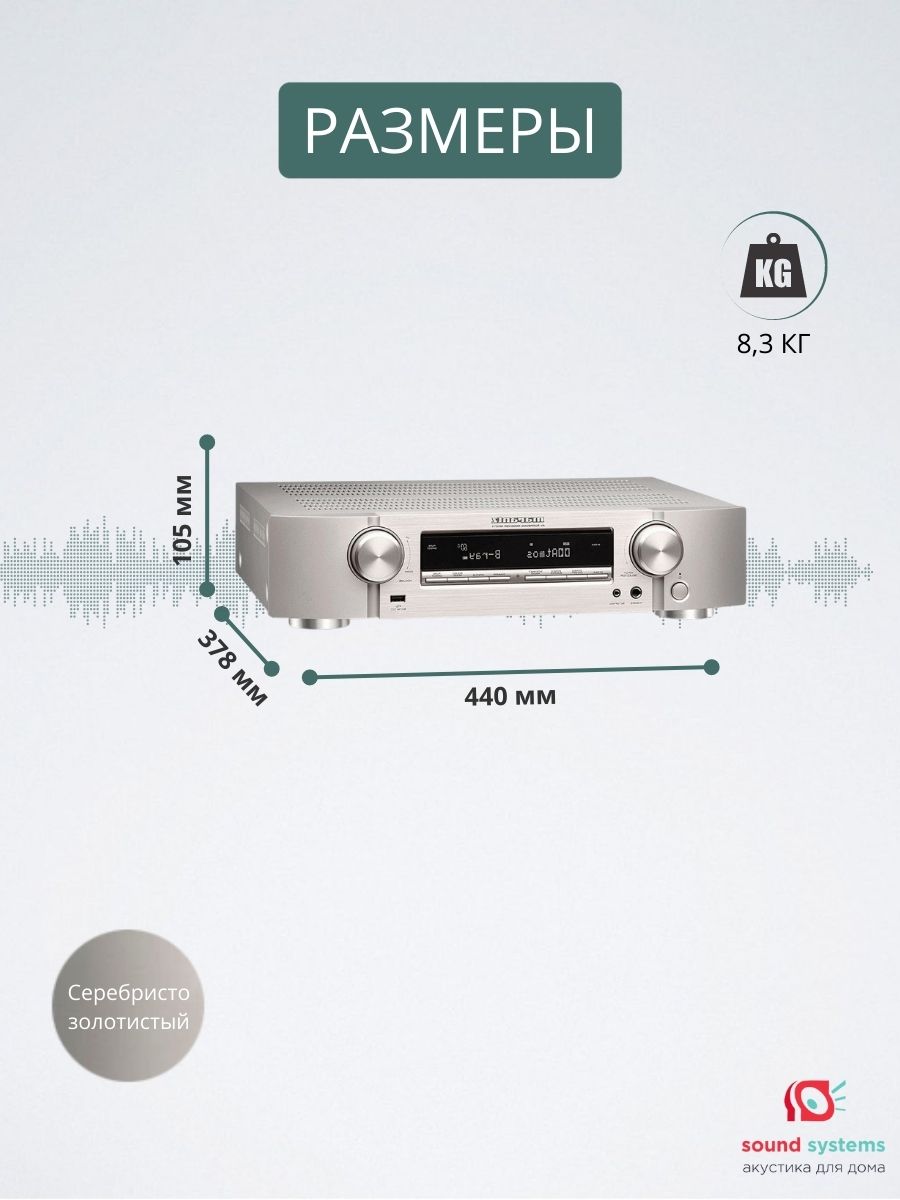 Marantz NR1711, Gold – купить AV-ресивер по цене 129 000 ₽