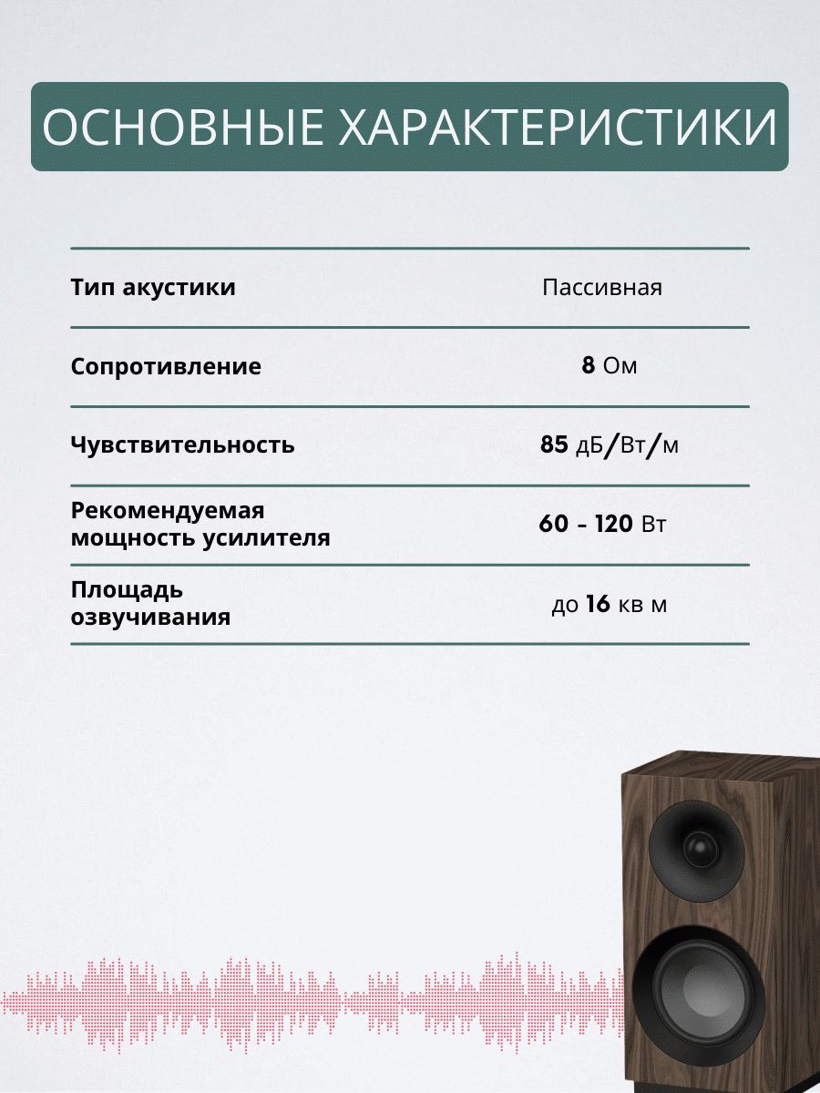 Jamo S 801, Walnut – купить полочную акустику по цене 14 990 ₽