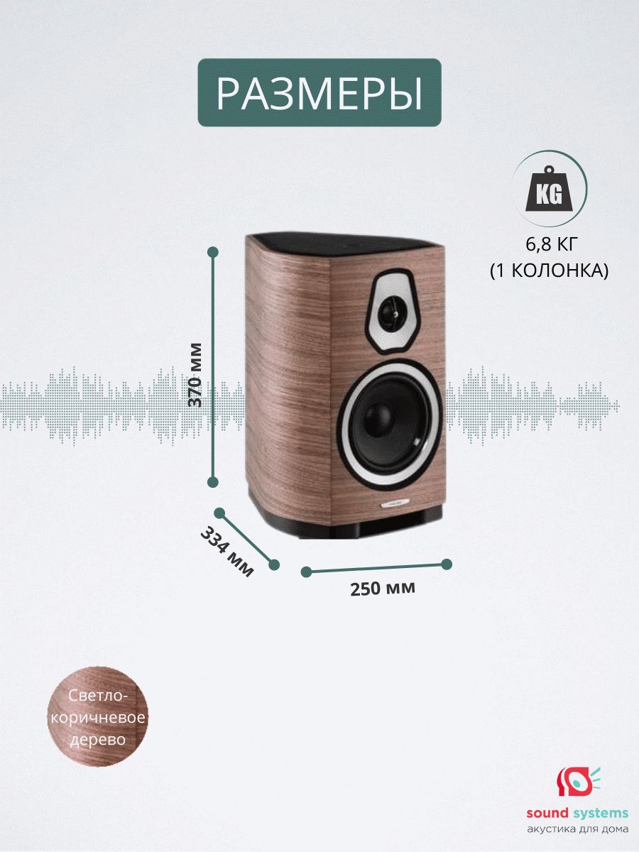 Sonus Faber Sonetto II, Wood – купить полочную акустику по цене 336 000 ₽