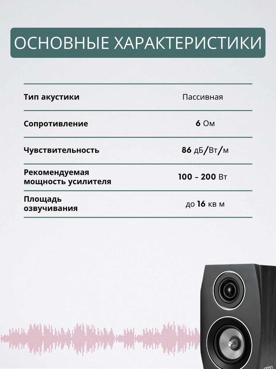 Jamo C 91 II, Black Ash – купить полочную акустику по цене 54 990 ₽